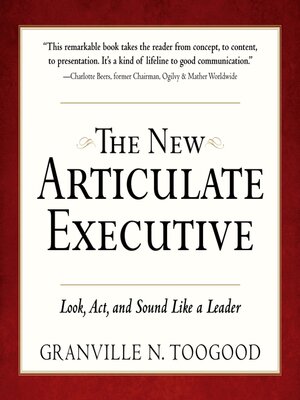 cover image of The New Articulate Executive